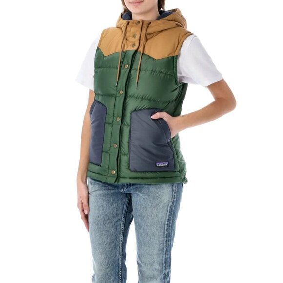 PATAGONIA Women's Bivy Hooded Down Vest - Picture 1 of 14